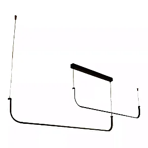 Pendente Hook Dupla Indireta LED 1500mm 30W 3000K Bivolt – Iluminação Linear Moderna 19792-1500LED3