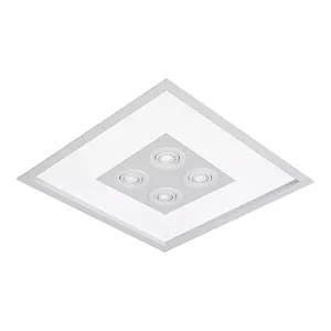 Embutido Magnum Quadrado 4x E27 + 4x MR16 500mm Design Moderno 3602-51