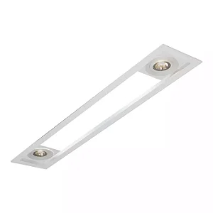 Embutido Magnum Retangular 4x T8 LED 120cm + 2x MR16 Design Profissional 3616-150F