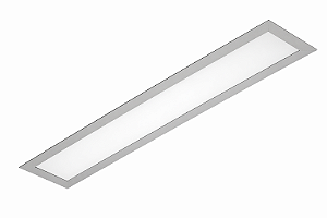 Embutido Ruler Usina Design Retangular 4x T8 LED 60cm 3715-65F