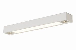 Plafon Tropical Usina Design Retangular 4x T8 LED 60cm + 2x AR70 4015-90FAR