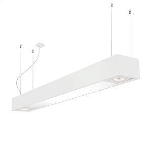 Pendente Tropical Usina Design Chumbador ou Rayon 4x T8 LED 60cm + 2x PAR20 4016-90FPAR