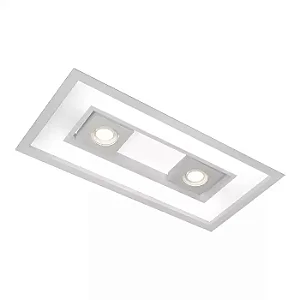 Embutido Focus Retangular 305x635x100mm com Iluminação em Dois Lados, T8 LED e MR16 4555-65