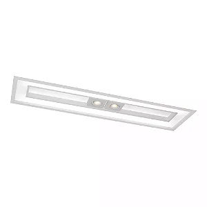 Embutido Focus Retangular 305x1235x100mm com Iluminação em Dois Lados, T8 LED e MR16 4555-125