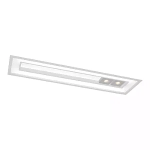 Embutido Focus Retangular 305x1235x100mm com Iluminação em Um Lado, T8 LED e MR16 4556-125