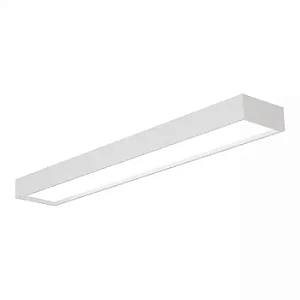 Plafon Tropical Slim 75x1280x85mm para T8 LED 120cm – Iluminação Linear Slim 4705-125F