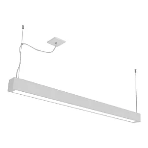 Pendente Tropical Slim 75x1280x85mm com Chumbador para T8 LED 120cm – Iluminação Linear Suspensa 4706-125FCH
