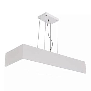 Pendente Tropical Slim 95x650x85mm com Cabo Rayon para 2 T8 LED 60cm – Iluminação Linear Suspensa 4711-65FCA