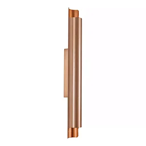 Arandela Cana com Canopla Centralizada Ø76x450x93mm para 2 PAR20 – Iluminação Direcionada Minimalista 5817-45
