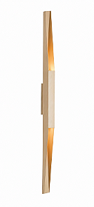 Arandela Tocha com Canopla Centralizada 57x1000x74mm para 2 MR16 – Iluminação Direcionada Minimalista 5822-100