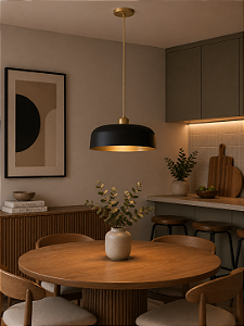 Pendente Prisa sem Difusor Ø300x210mm para 1 E27 – Iluminação Decorativa Moderna 16060-30