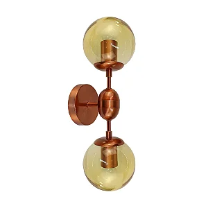 Arandela Sansão 140x450x160mm com 2 Soquetes E27 G45 – Iluminação Decorativa Moderna 16294-2