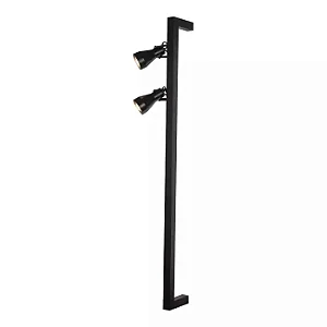 Plafon Arandela Linea 700mm com 2 Spots MR16 e T8 LED 60cm – Iluminação Funcional e Direcionada 16380-70