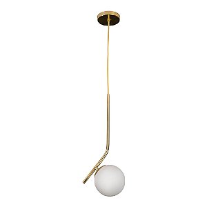 Pendente Angular Novo com Globo Ø120mm para G9 – Iluminação Decorativa Moderna 16460-12