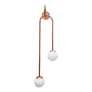 Arandela Pêndulo com Tubo Ø12,7mm e 2 Soquetes G9 – Iluminação Decorativa Contemporânea 16495-71