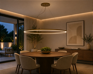Pendente Volta 360° Ø1160mm com Iluminação Externa – Preparado para Fita de LED 16661-116