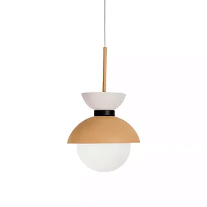 Pendente Bibelô Globo Ø140 com Anel Preto Ø190x200mm para Lâmpada E27 G45 16707-19P