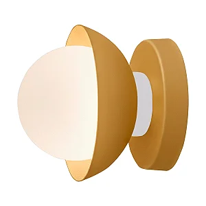 Arandela Bibelô Globo Ø100 com Anel Branco Ø130x89mm para Lâmpada G9 16708-10B