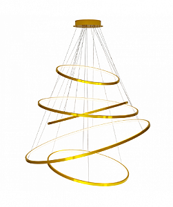 Pendente Volta 360° Usina Design 5 Aros Iluminação Externa Ø520/Ø750/Ø960/Ø1160/Ø1470 LED 16871-5
