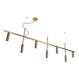 Pendente Platinum Usina Design Linear 38x1300x445mm 7 MR11 16930-130