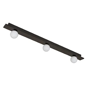Plafon Pegasus Usina Design com 3 Globos LED 106,2W 3000K 13830lm Bivolt 19505-203LED3