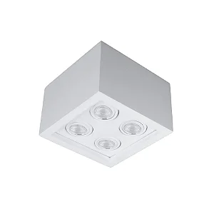 Plafon Grid Usina Design Quadrado com 4 Focos para Lâmpada PAR20 PF351-4P