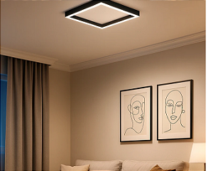 Plafon Arandela Legou Usina Design Quadrado Fixo com LED Integrado 3000K 19575-52LED3