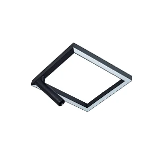 Plafon Arandela Usina Design com LED Integrado e Spot Beer Quadrado Fixo 3000K 19576-27LED3