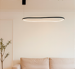 Pendente CLOUD 130cm LED 52W 3000K Canopla Padrão para Gesso – Usina Design 19960-130LED3
