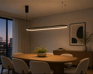 Pendente CLOUD 130cm LED 52W 2700K Canopla para Laje – Usina Design 19961-130LED2