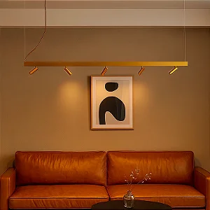 Pendente FUSION 200cm LED 79W 2700K Canopla Blank – Usina Design 19991-200LED2