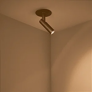 Spot LITT LED 2W 3000K 36° IRC90 Canopla Mini Gesso – Usina Design 19877-14LED3