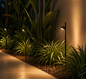 Espeto Garden Bowl LED 3W 4000K IP65 220V 40x40x100mm – Usina Design 19880-10LED4-2V