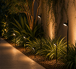 Espeto Garden Bowl LED 3W 3000K IP65 220V 40x40x500mm – Usina Design 19880-50LED3-2V