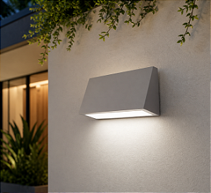 Arandela Finn LED 9W 4000K IP43 200x57x108mm Bivolt – Usina Design 19860-20LED4