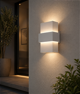 Arandela Smart G9 Quadrada Iluminação 1 Lado 120x120x180mm – Usina Design 5219-18