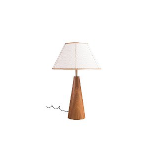 Abajur de Mesa Madelustre Catedral Ø60x85cm MDF Robust Castanho Dourado E27 3437-92