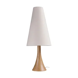 Abajur de Mesa Madelustre Sequoia Ø38x98cm Linho Castanho E27 3398NA-