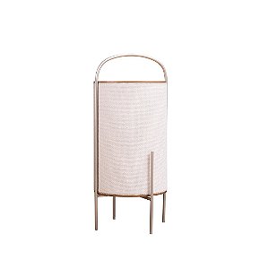 Abajur de Mesa Madelustre Serena Ø37x78cm Square MDF Champagne E27 3441-93