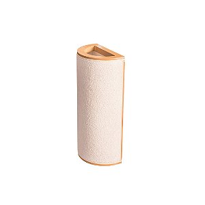 Arandela Madelustre Apollo Retangular 38cm em Boucle Natural 3319-88