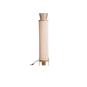 Coluna Madelustre Garden Ø20x106cm Tela Sintética Cachepô Dourado GU10 Castanho 3292