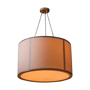 Pendente Madelustre Apollo Nature Ø65x39cm Boucle Natural 3xE27 Castanho Dourado 3423-88