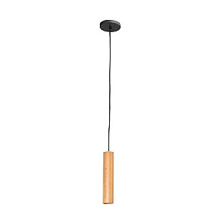 Pendente Madelustre Point MR11 25cm Madeira Castanho Imbuia ou Preto Mini Dicróica 3272