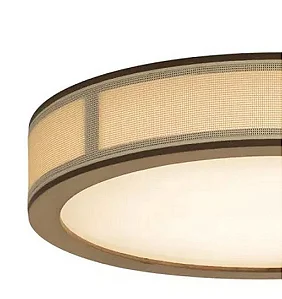 Plafon Madelustre Apollo LED 31cm 22W 3000K com Tela Sintética 3440
