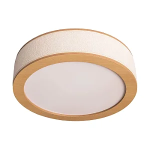 Plafon Madelustre Apollo Nature Ø53x10cm Boucle Natural LED 3000K Castanho 3326-88