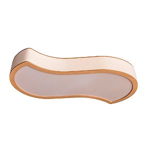 Plafon Madelustre Orgânico Nature 1,00m LED 44W 3000K em Boucle Natural 2729-