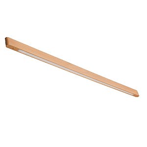 Plafon Madelustre Rettangolare LED Integrado 170cm Madeira Castanho Imbuia ou Preto 34W 3000K