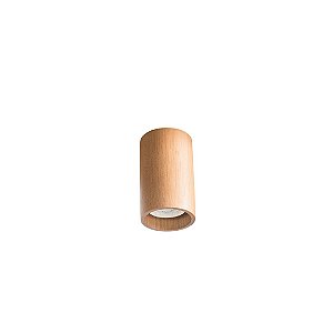 Spot Fixo Madelustre Point MR16 Ø7x12cm Kit 4 Peças GU10 Dicróica Madeira Castanho Imbuia ou Preto
