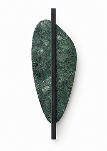 Arandela Metal Domado 6611 Bolle Rock Form Simples Fita LED 24,8W 3000K 22x62x13cm Alumínio e Pedra Bivolt