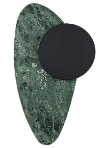 Arandela Metal Domado 6616 Bolle Rock Form Flux Out Fita LED 12,6W 3000K 27x50x7,5cm Alumínio e Pedra Bivolt